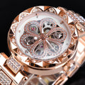 Rose Gold Stainless Steel Clock